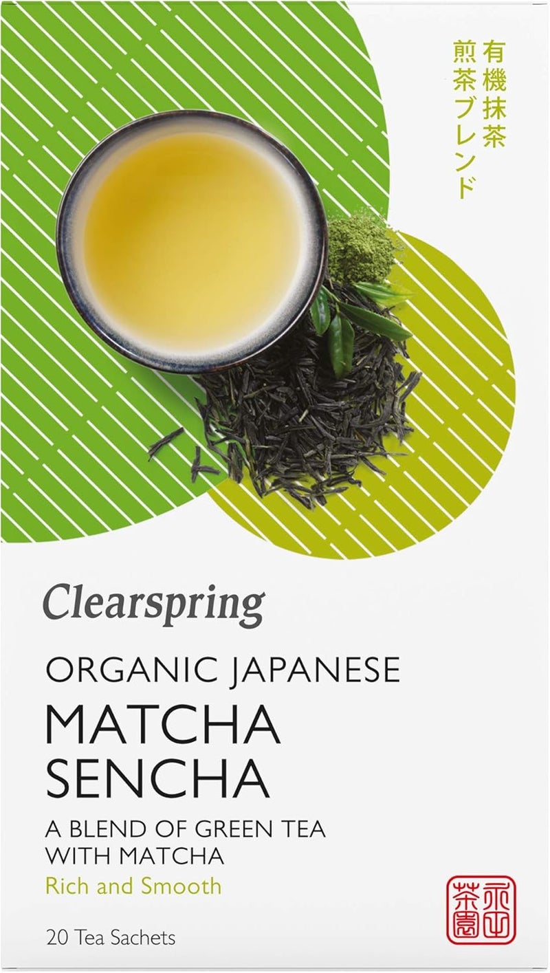 Clearspring Organic Japanese Matcha Sencha Green Tea - Image 1